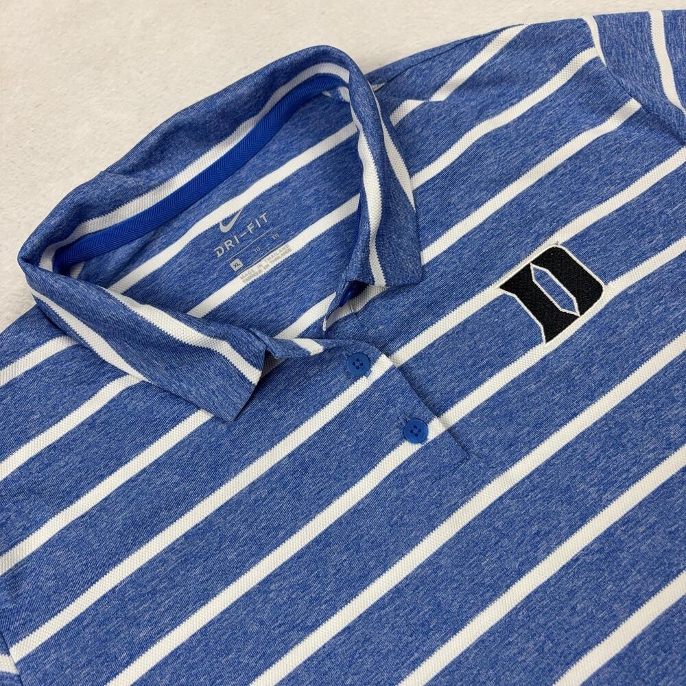 Nike Dri-FIT Duke Blue Devils Short Sleeve Polo Shirt Women XL Blue Golf